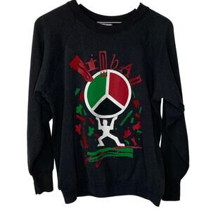 Vintage Sinbad Power of Love Tour Faded Crewneck Made in USA - Adult Size L